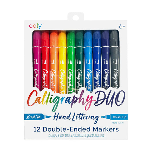 Ooly Calligrapghy Duo Markers (Double-ended, Set of 12)