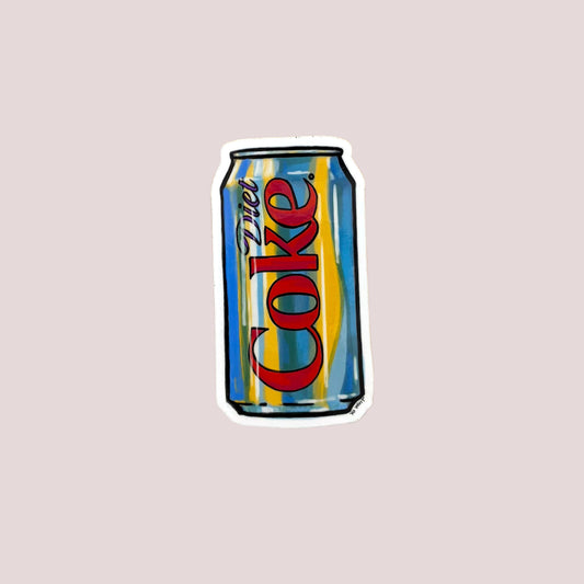 Vinyl Sticker; Diet Coke
