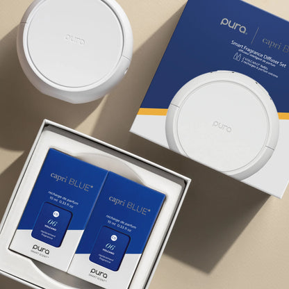 Capri Blue x Pura Smart Fragrance Diffuser Set – Volcano Scent, Smart Home Diffuser Gift