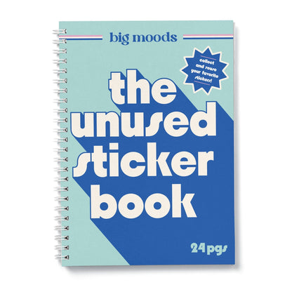 Sticker Keeper Book; The Unused Sticker Book (Blue)