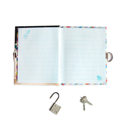 Eeboo Very Small Journal; Victoria Assortment (Lock Journal)
