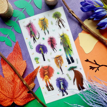 Sticker Sheet; Dryad Forest