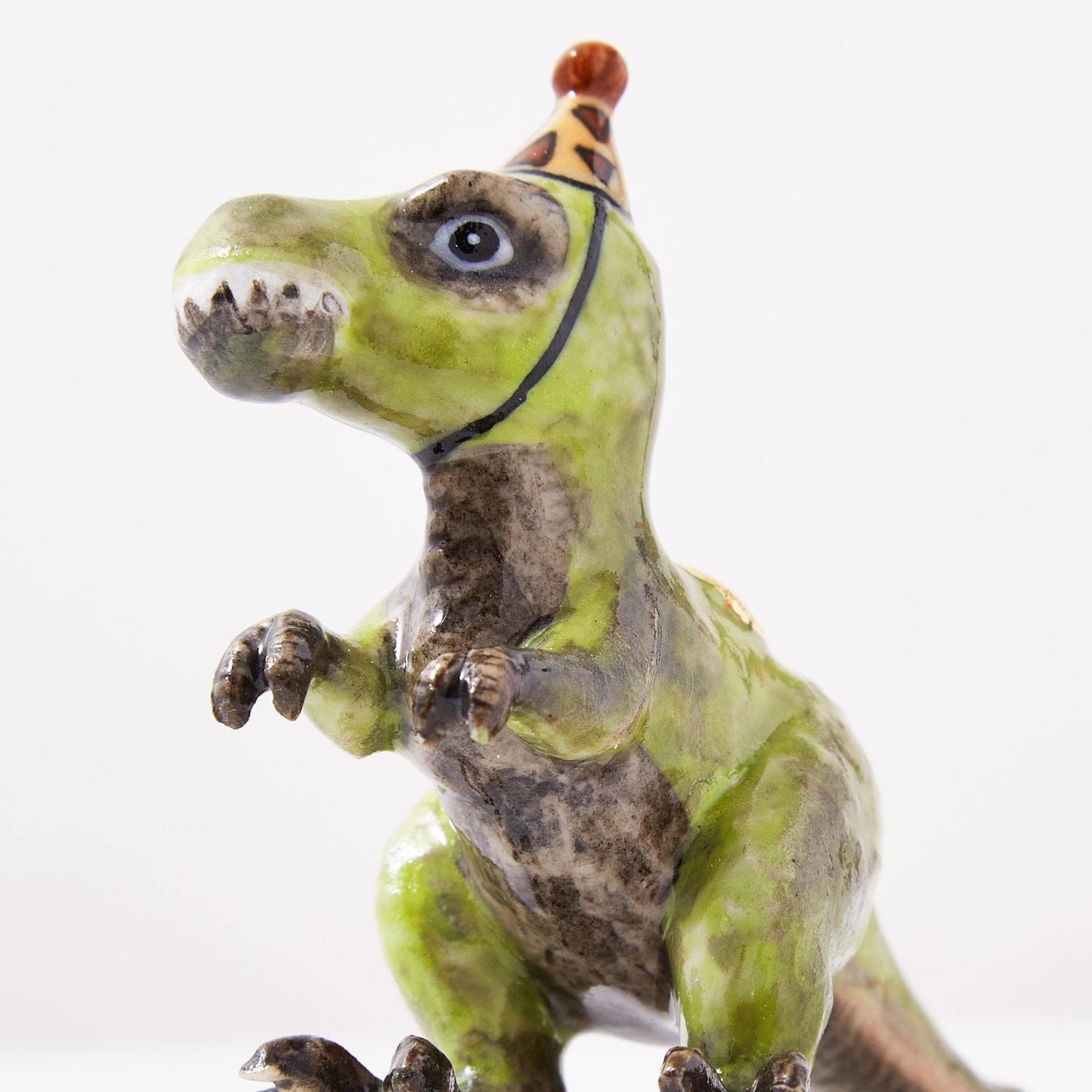 Camp Hollow Cake Topper; T.Rex (Hand-Painted Porcelain)