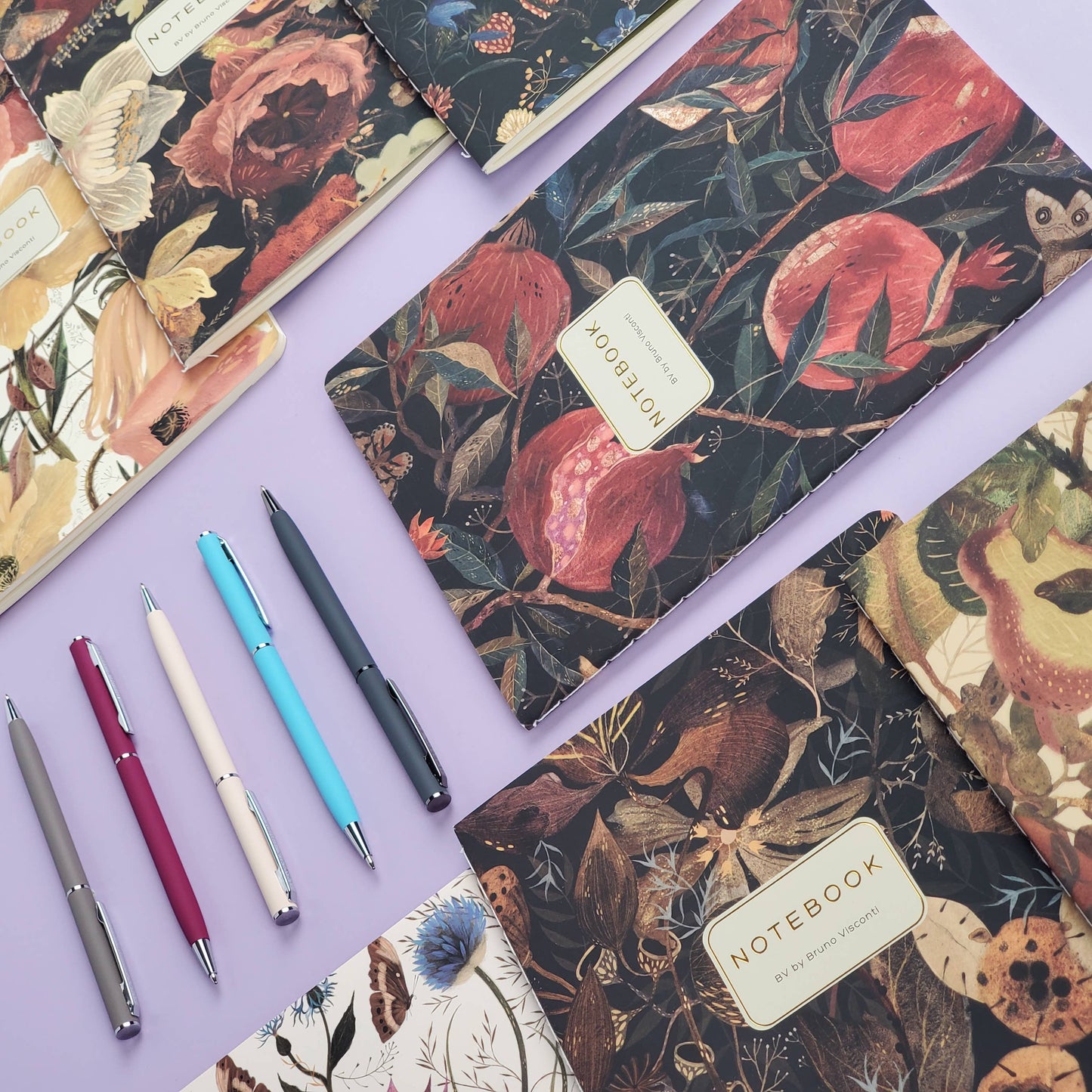 A5 Notebook; Pom on the Vine - BV by Bruno Visconti