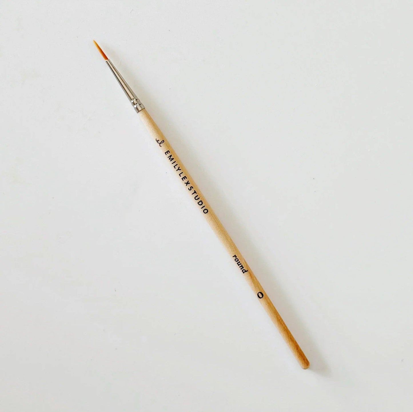 Emily Lex Watercolor Paintbrush Set; Five Wood Brushes