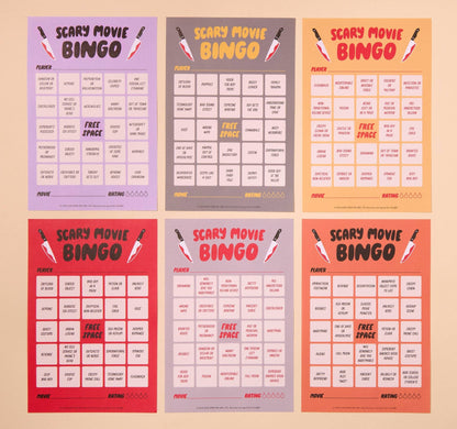 Movie Night Bingo; Scary Movie/Halloween/Pop Culture