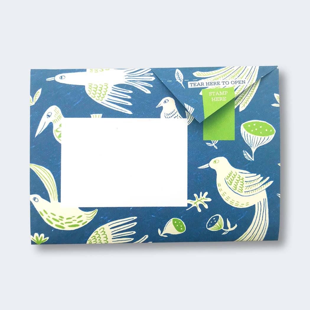 Folding Letter Set; Fig & Feather Pigeon | Pigeon Posted