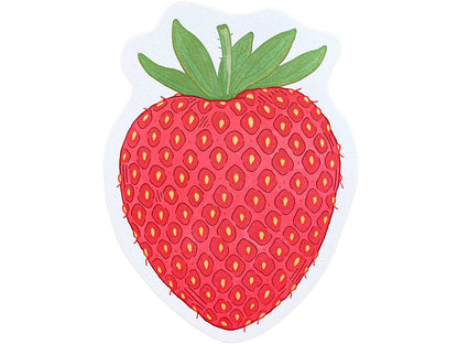 Postcard; Strawberry (Large Cut-Out)