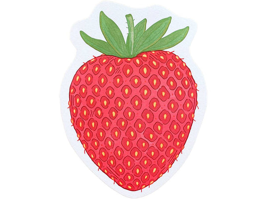 Postcard; Strawberry (Large Cut-Out)