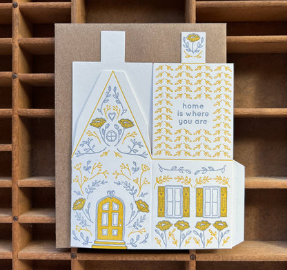 Love Card; Home Is Where You Are (3D House Card)