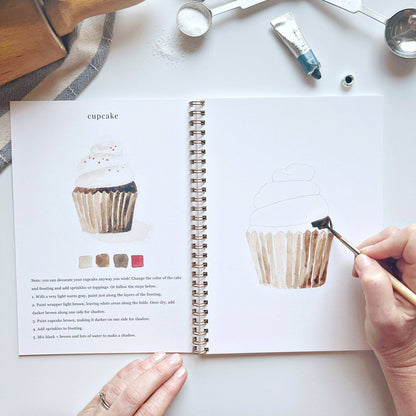 Watercolor Workbook; Baking By Emily Lex Studio