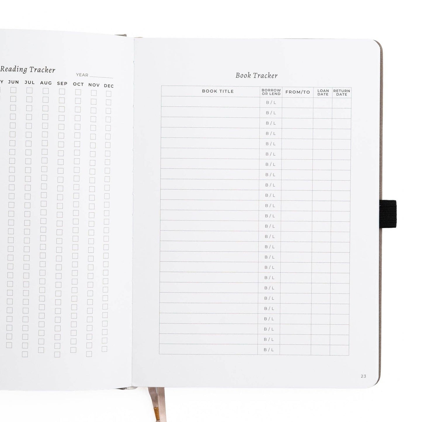 Reading Journal; Vintage Library in Lilac