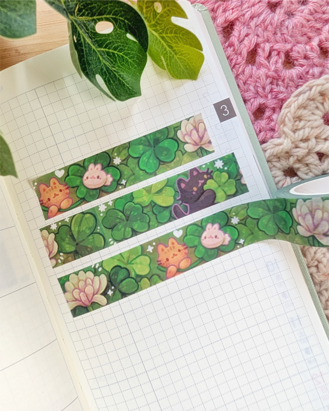 Washi Tape; Lucky Clovers | CC's Art Café