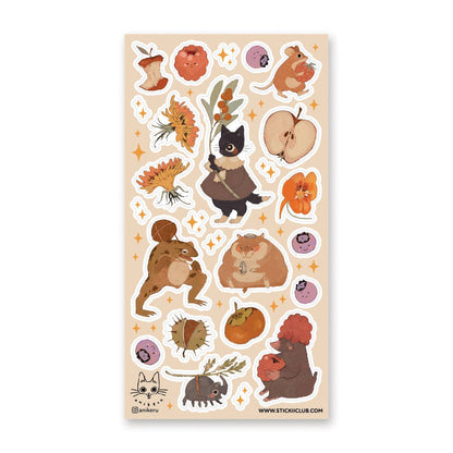 Stickii Sticker Sheet; Fall Harvest
