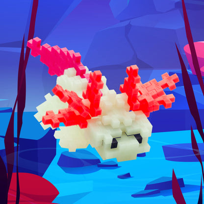 Interlocking Blocks; Axolotl (With Travel Tube)