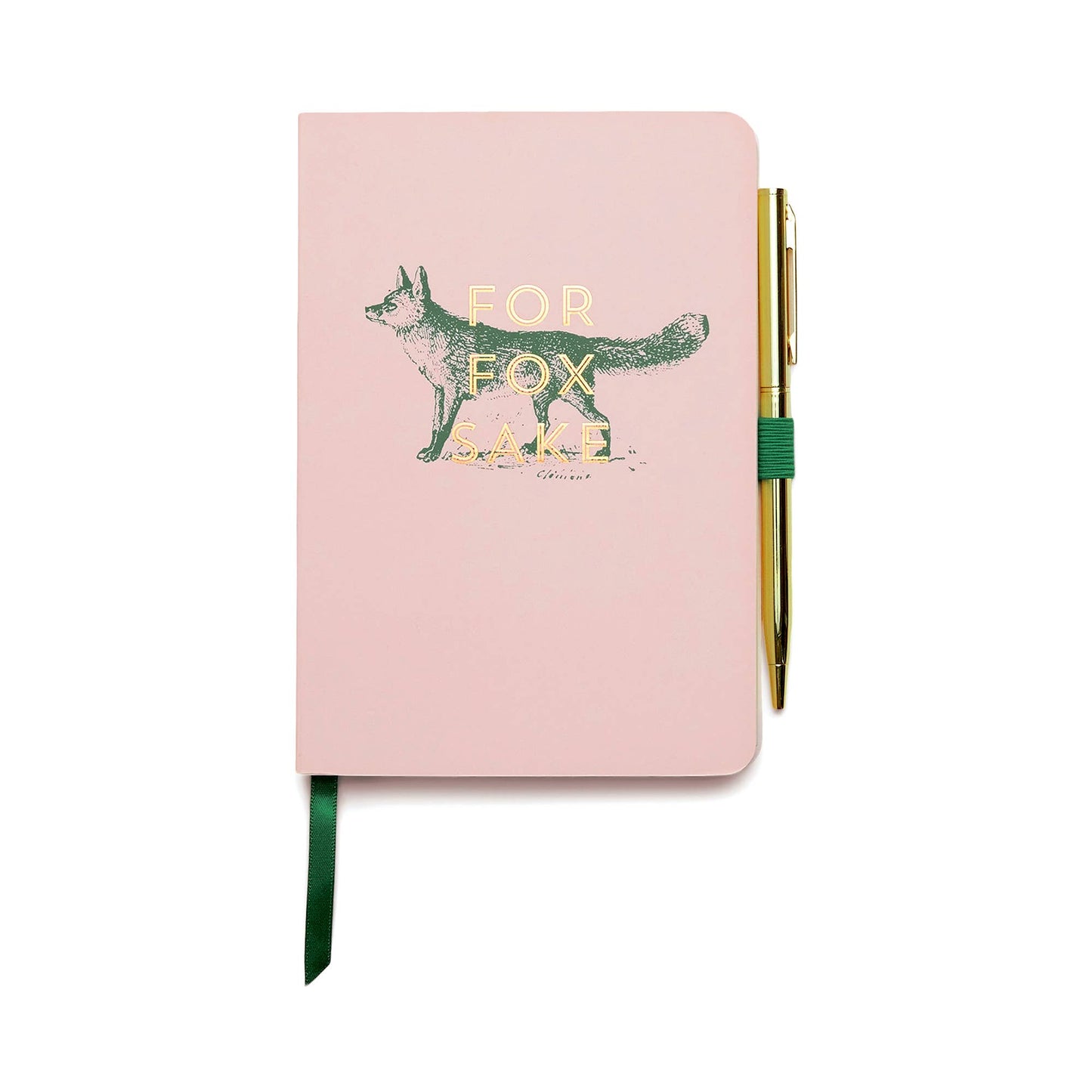 Notebook; For Fox Sake, Vintage Sass (with Gold Pen)