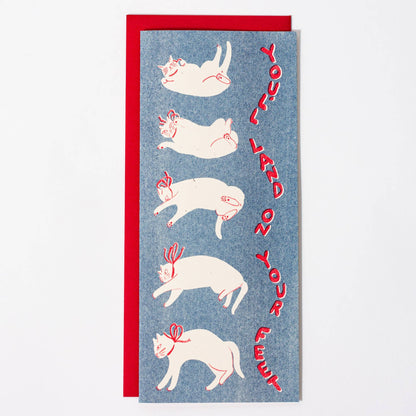 Encouragement Card; You'll Land on Your Feet (Risograph Card)