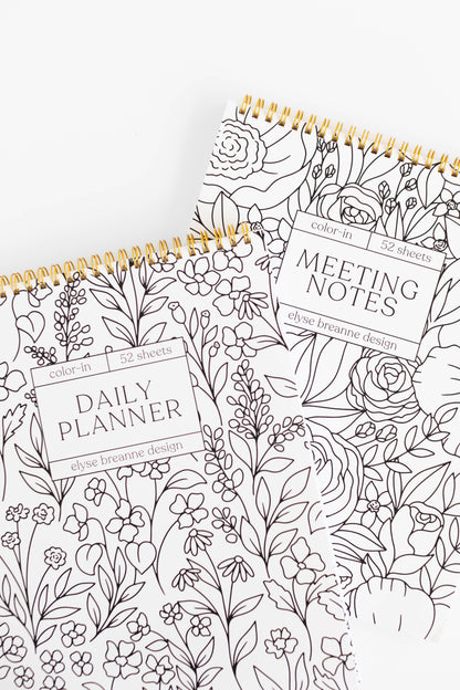 Planner; Color-In Daily By Elyse Breanne Design