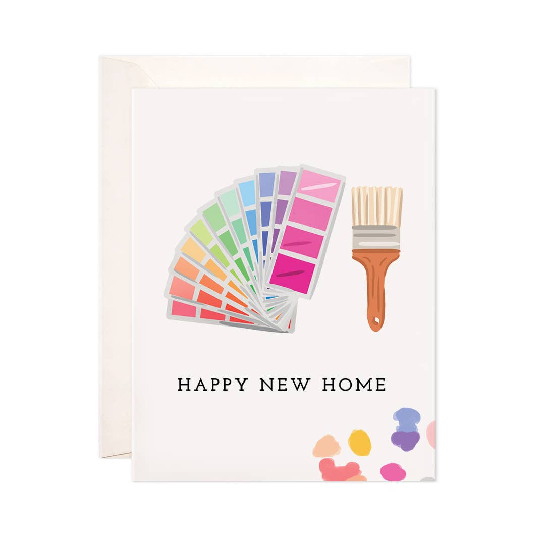New Home Greeting Card; Happy New Home