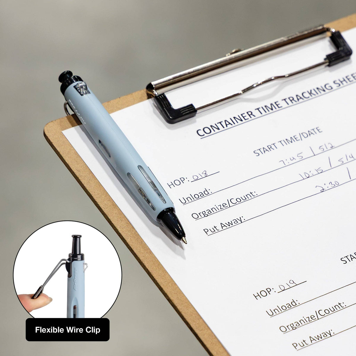 Ballpoint Pen; AirPress, Blue Gray | Tombow