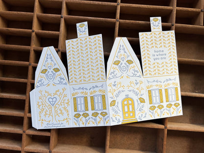 Love Card; Home Is Where You Are (3D House Card)