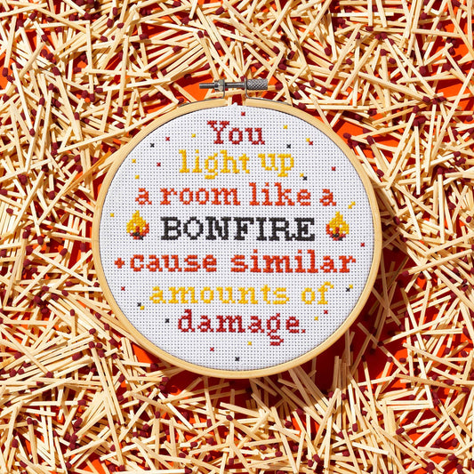 Cross Stitch Kit; You Light Up A Room By Brass Monkey