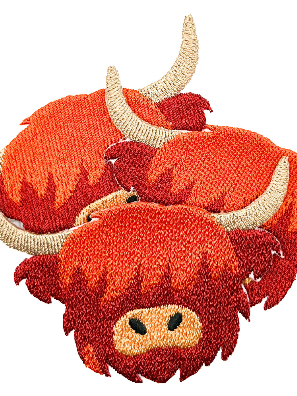 Iron-On Patch; Highland Cow | Field Trip Threads