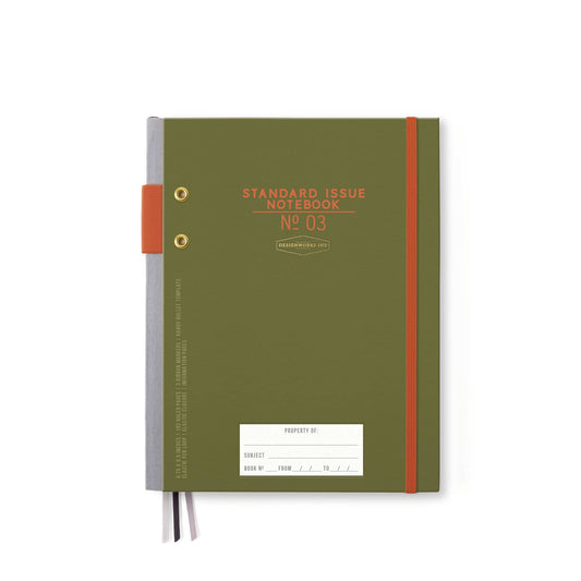 Planner Notebook; Standard Issue NO. 03 (Army Green + Chili)