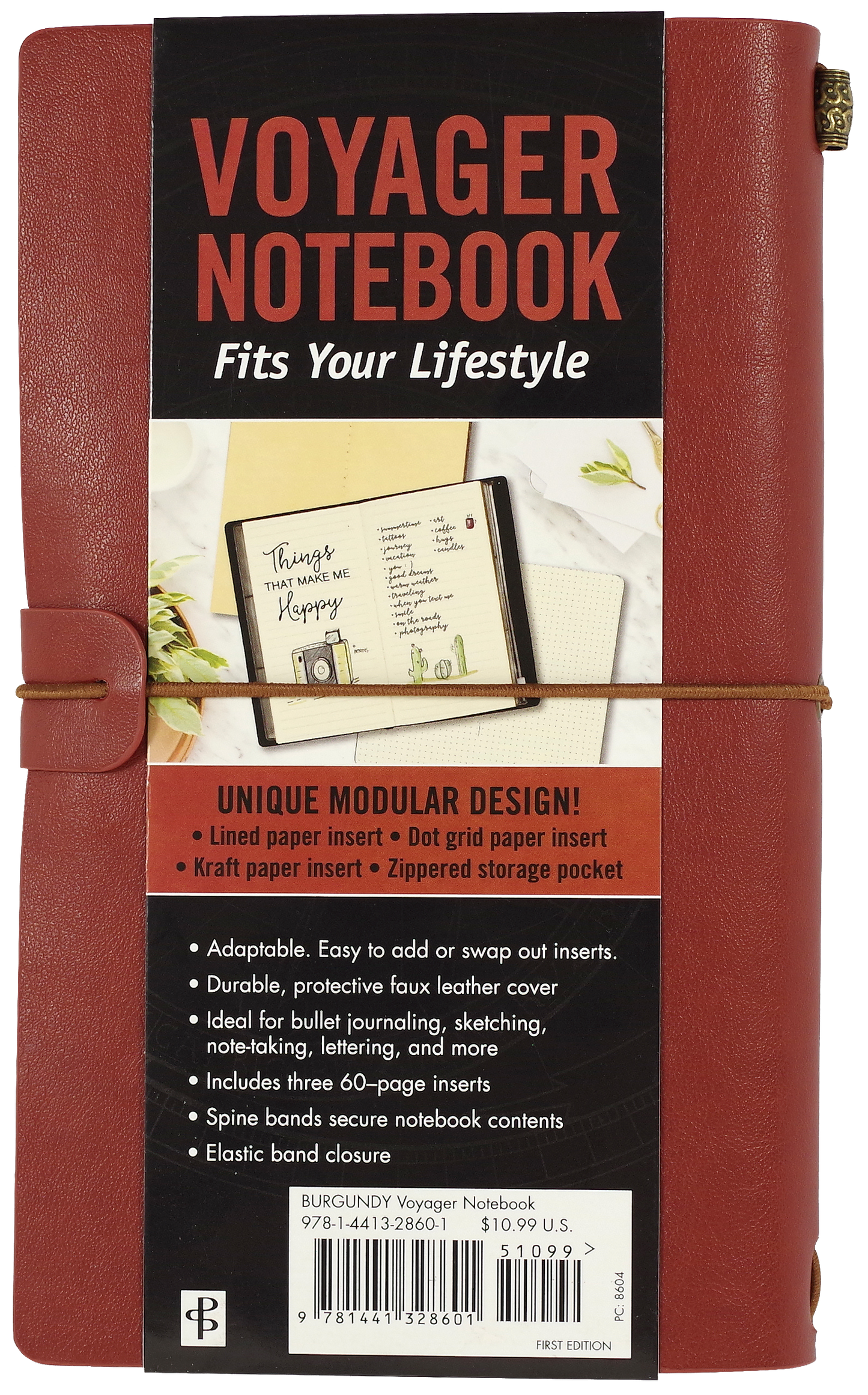 Voyager Notebook; Burgundy