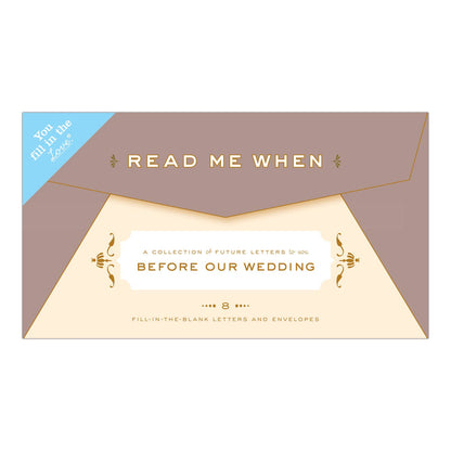 Read Me When Box; Letters to You Before Our Wedding (9 Cards+Envelopes)