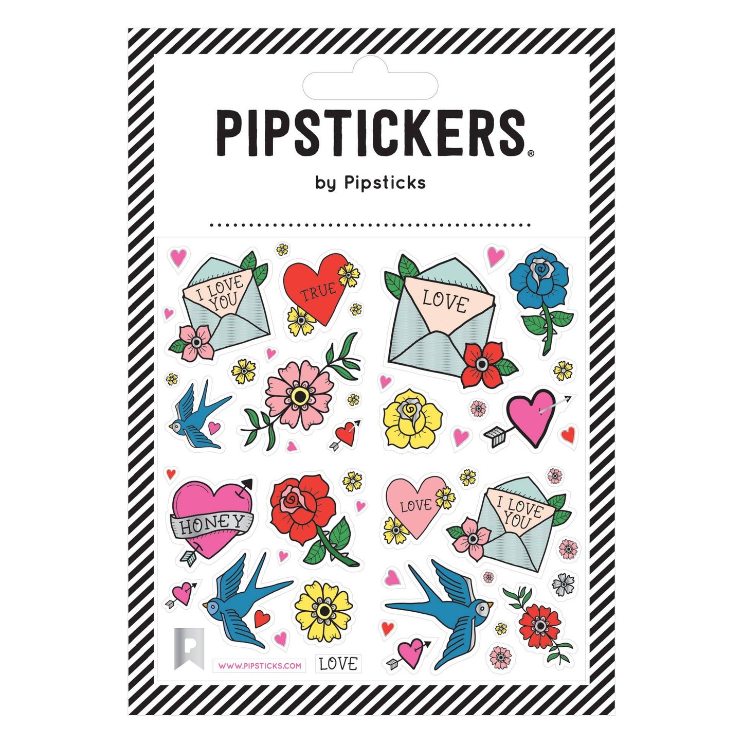 Pipsticks Sticker Sheet; True Love Tattoo