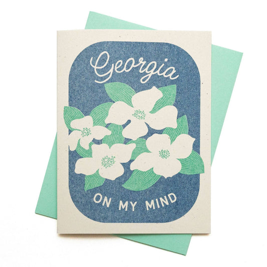 Greeting Card; Georgia On My Mind (Risograph Card)
