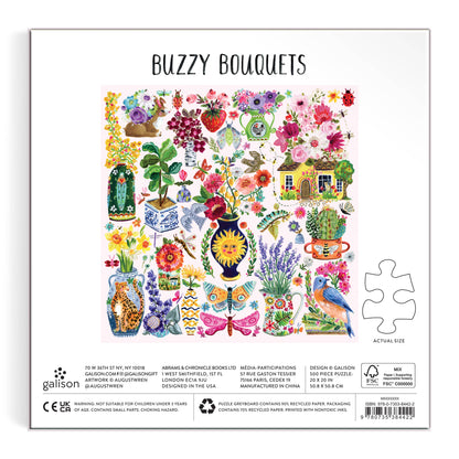 500 Piece Puzzle; Buzzy Bouquets