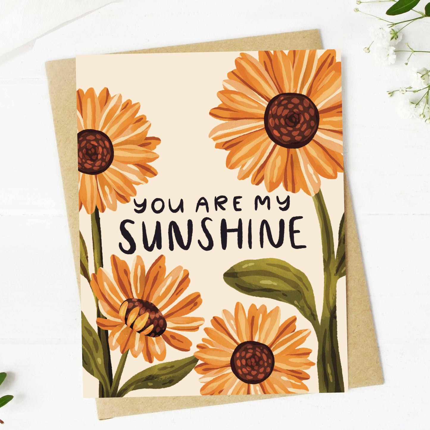 Encouragement Card; "You are my Sunshine"
