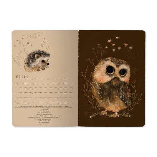 A5 Notebook; Little Woodland Friends | BV by Bruno Visconti