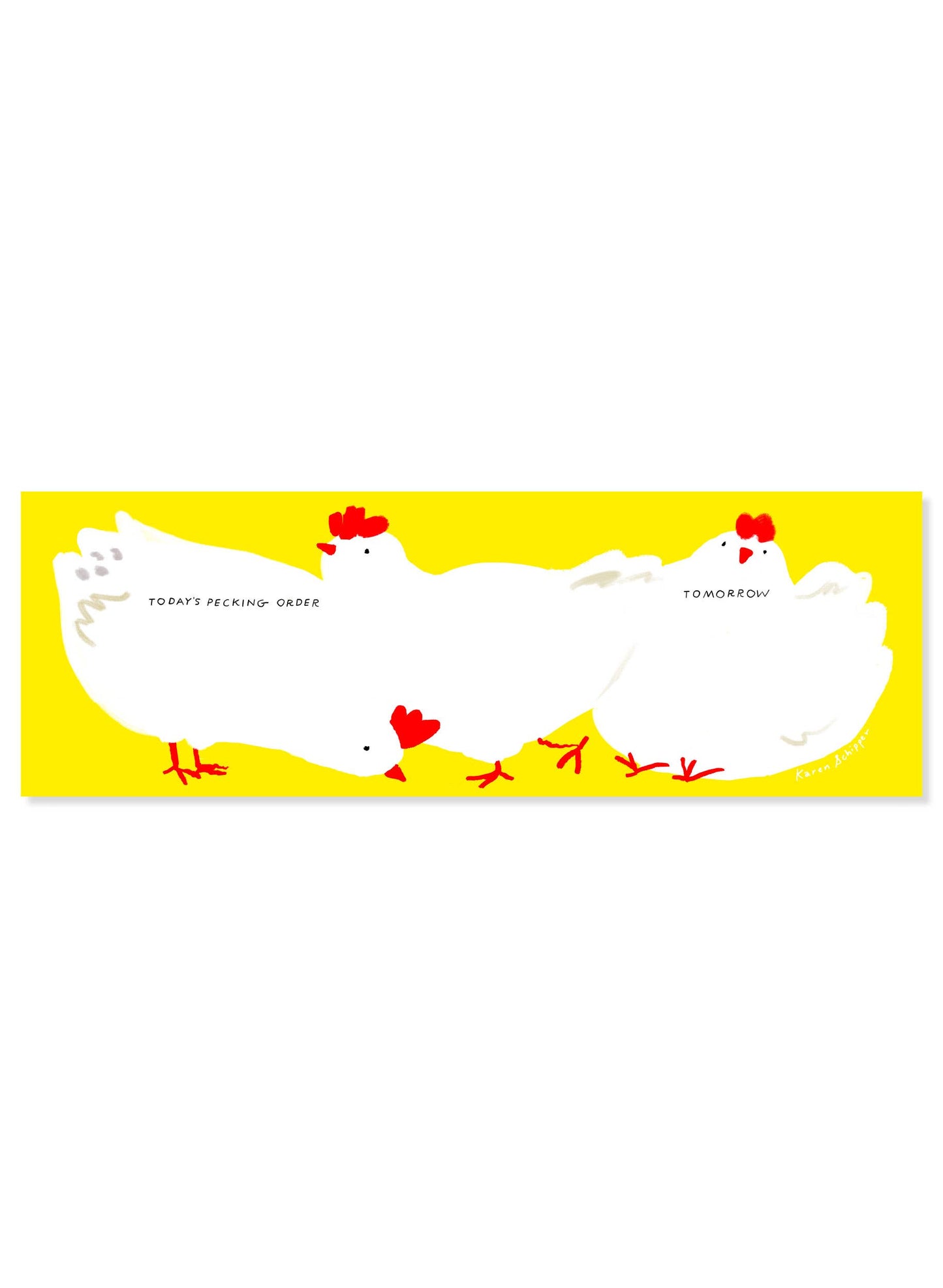 Desk Planner; Chickens (Punny Farm Daily Planner Notepad)