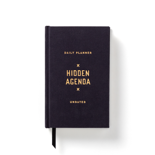 Undated Planner; Hidden Agenda By Brass Monkey