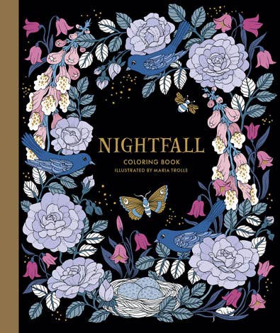 Mature Coloring Book; Nightfall