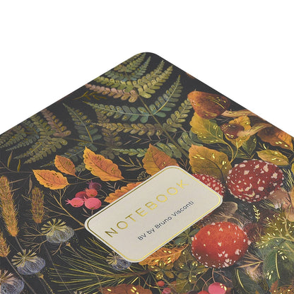 A5 Notebook; Forest Mushrooms - BV by Bruno Visconti
