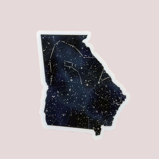 Vinyl Sticker; Georgia Constellations - Made By Shellie