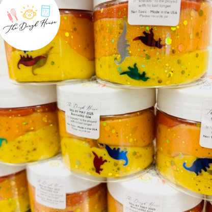 Magical Jars; Fun Size Dinosaur (Sensory Dough & Trinkets)