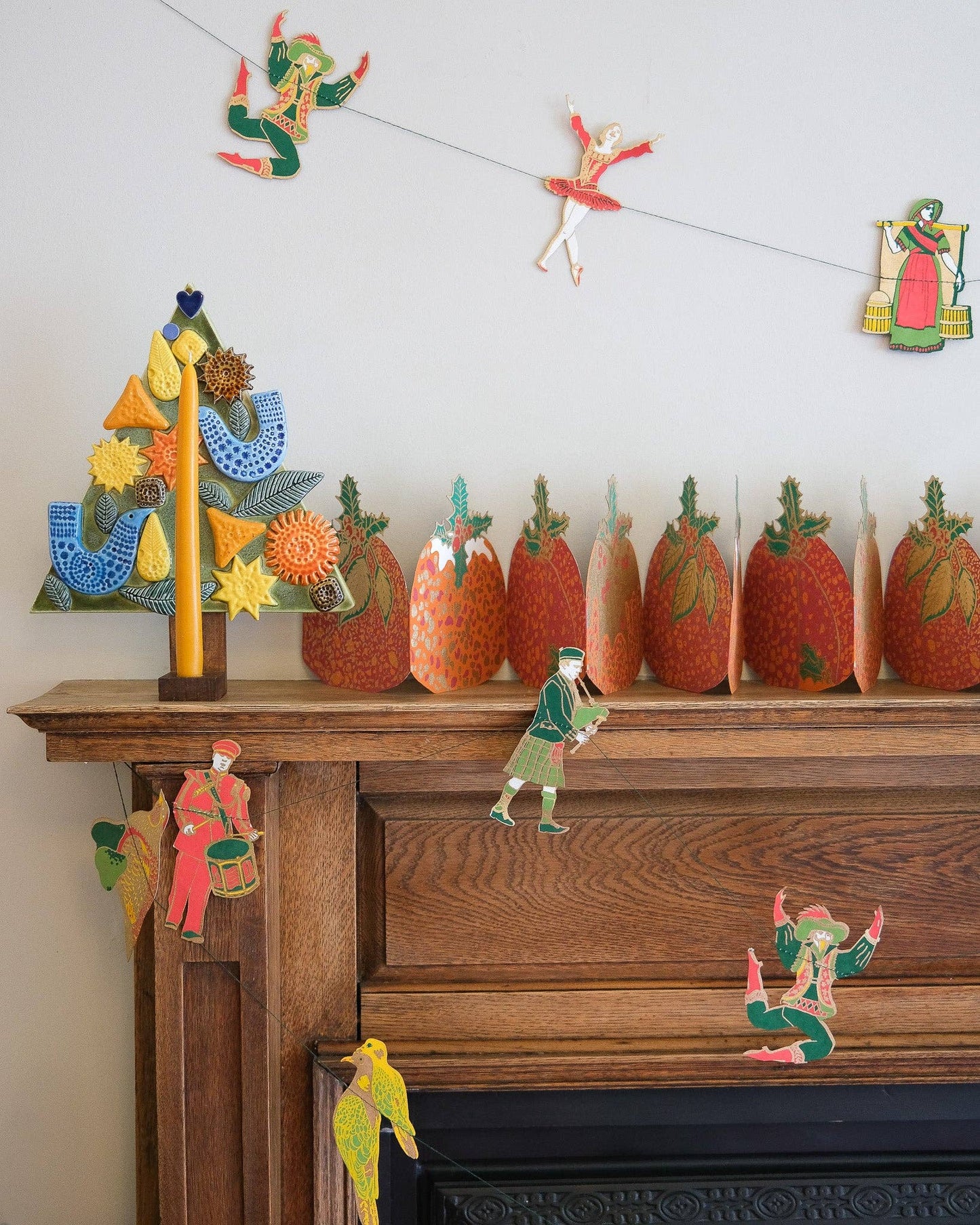 Sewn Garland; 12 Days of Christmas