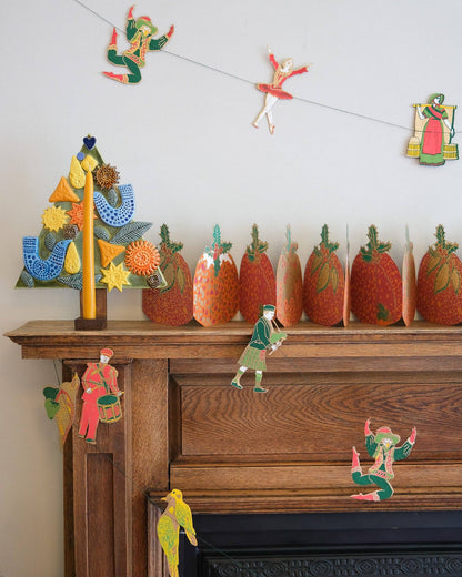 Sewn Garland; 12 Days of Christmas