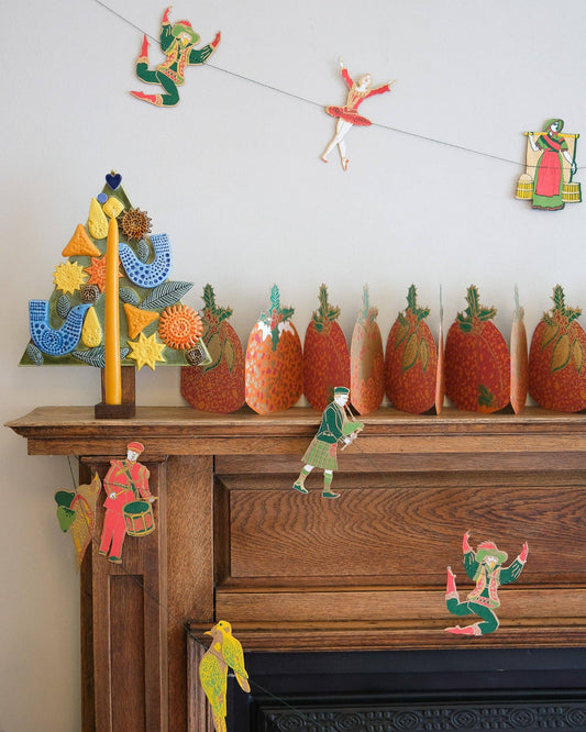 Sewn Garland; 12 Days of Christmas