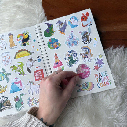 Sticker Keeper Book; The Unused Sticker Book (Blue)