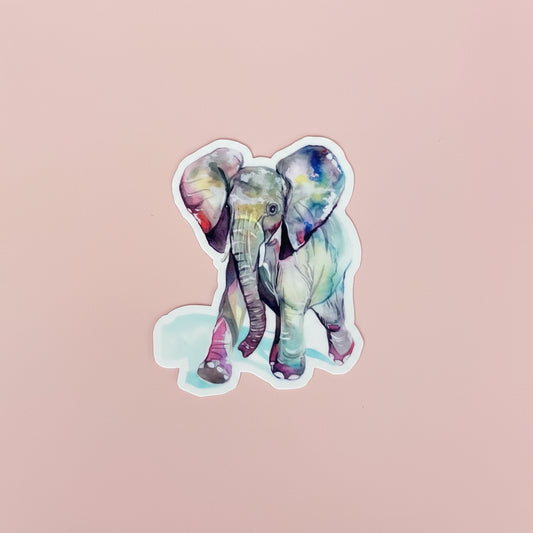 Vinyl Sticker; Elephant - Made By Shellie