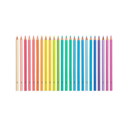 Ooly Colored Pencils; Pastel Hues (Soft-Hued Set of 24)