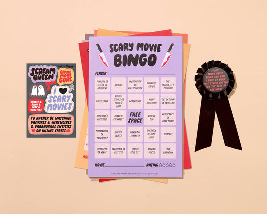 Movie Night Bingo; Scary Movie/Halloween/Pop Culture