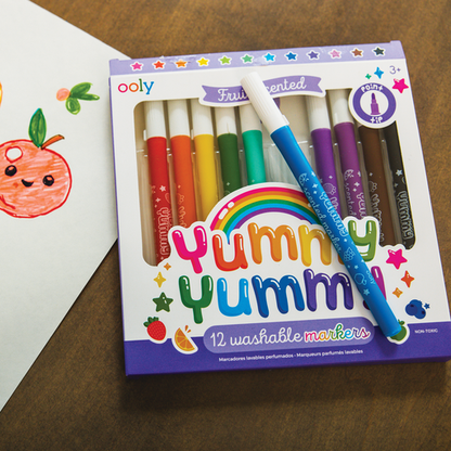 Ooly Scented Markers; Yummy Yummy (Set of 12)