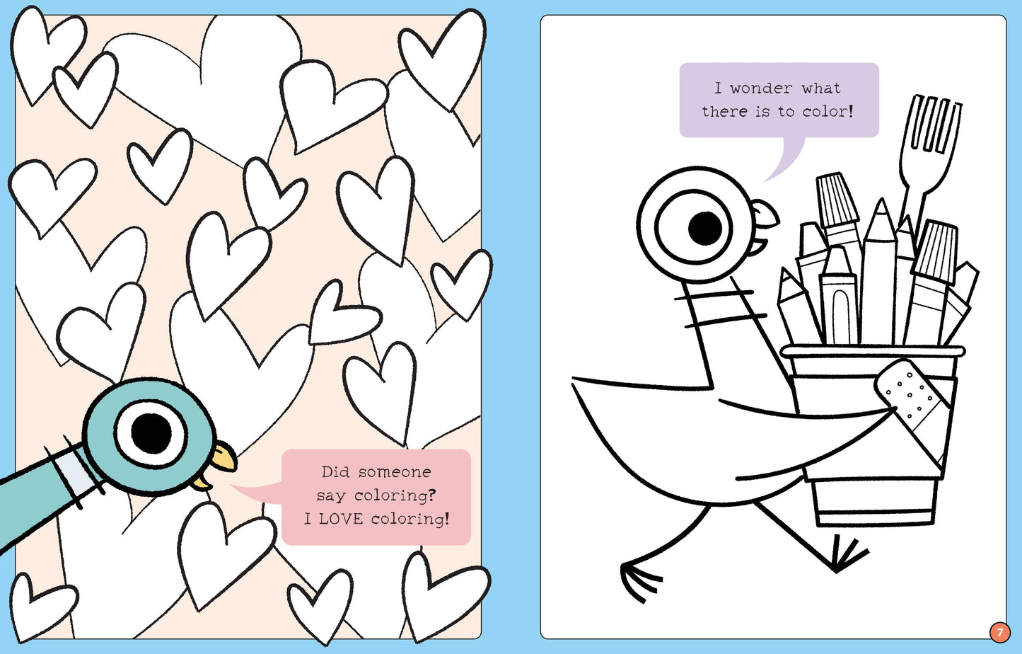 Coloring Book; Don't Let The Pigeon Color This Book! by Mo Willems